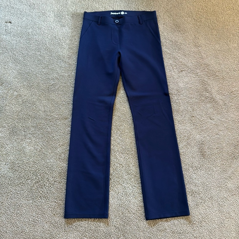 Betabrand navy Classic Dress Yoga Pant Straight size medium, never been worn